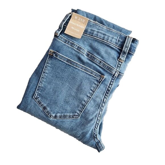 Madewell Jeans Women's Size 25P 26x25 Roadtripper Blue Medium Wash Style NG758 - Picture 12 of 16